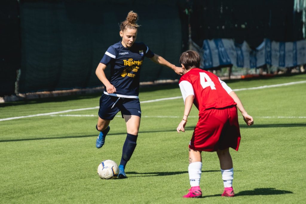 Carolina Poli nella partita Isera vs Trento vinta dalle gialloblu per 0-6