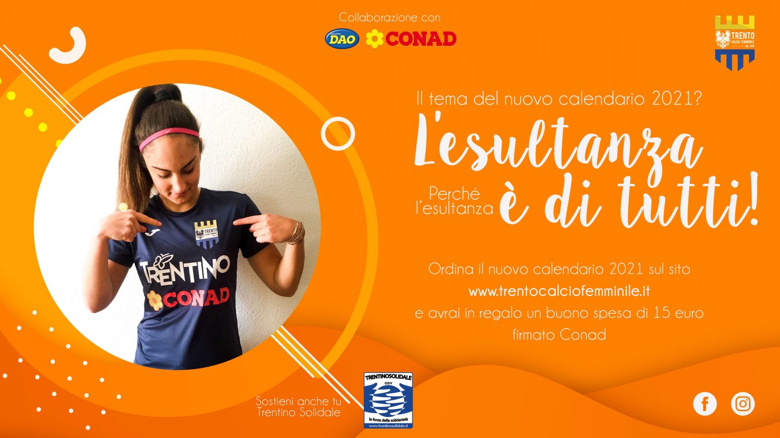 Matilde Fuganti_calendario 2021 del Trento Calcio Femminile