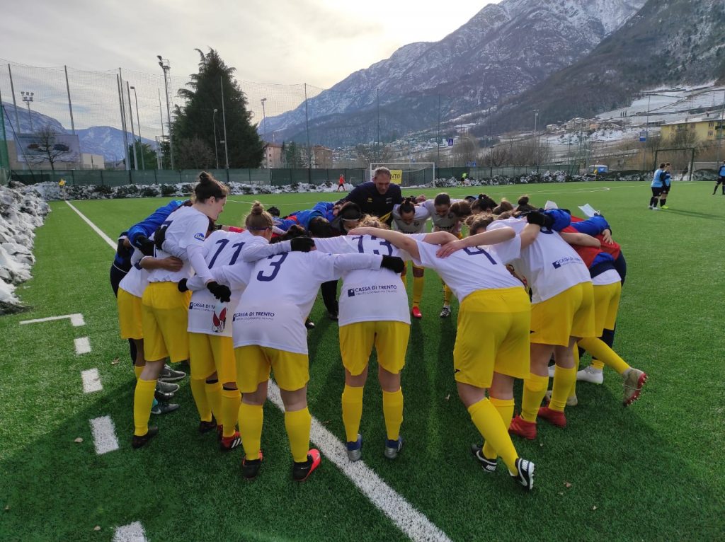 Pre-gara del match Trento vs Le Torri FC